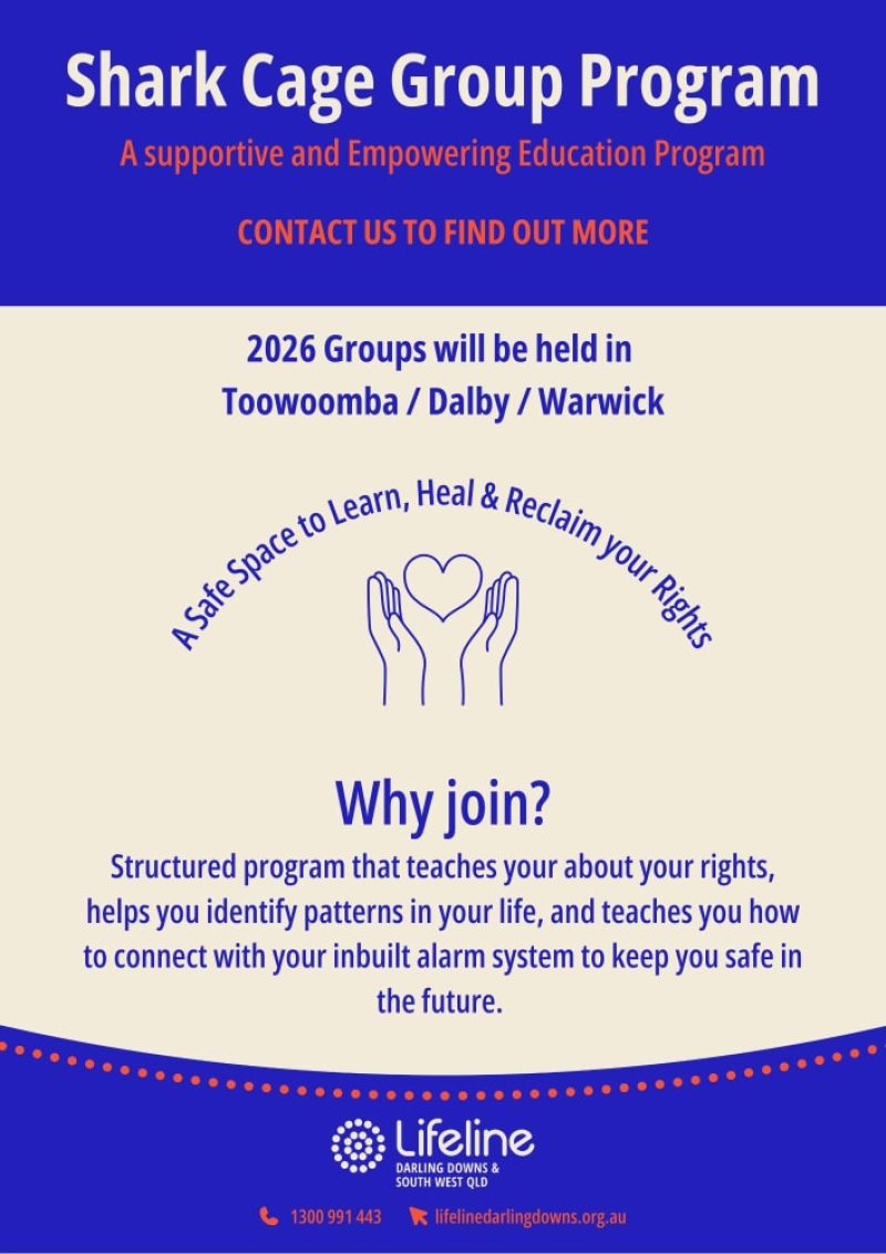 shark cage group program